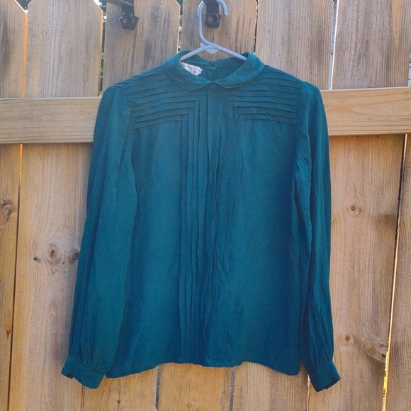 Courtney Rhodes | Tops | Courtney Rhodes Vintage Silk Blouse | Poshmark